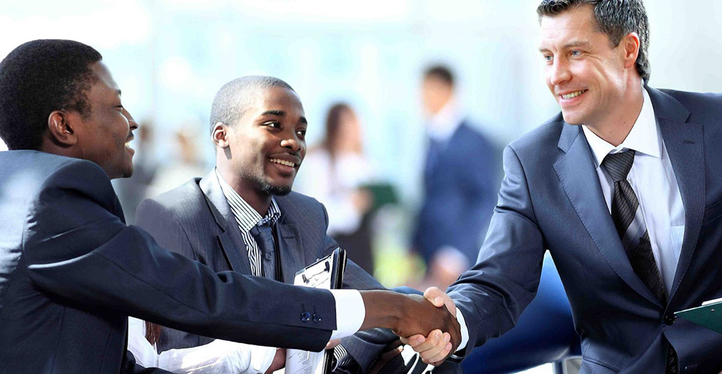 businessmen shaking hands