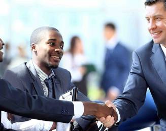 businessmen shaking hands